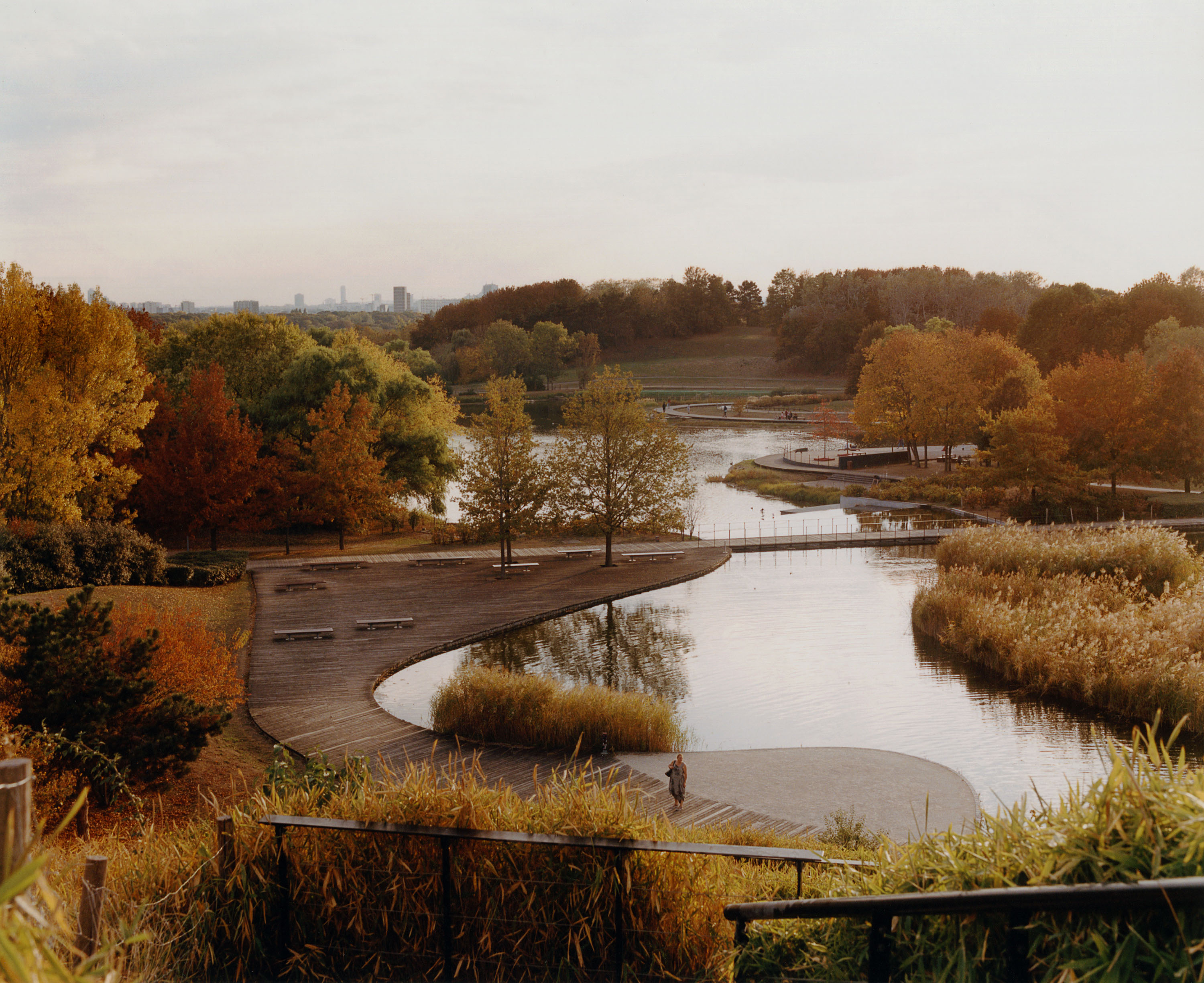 *Coucher de Soleil*, Parc Georges Valbon, La Courneuve, Octobre 2018 - © Maciek Pożoga